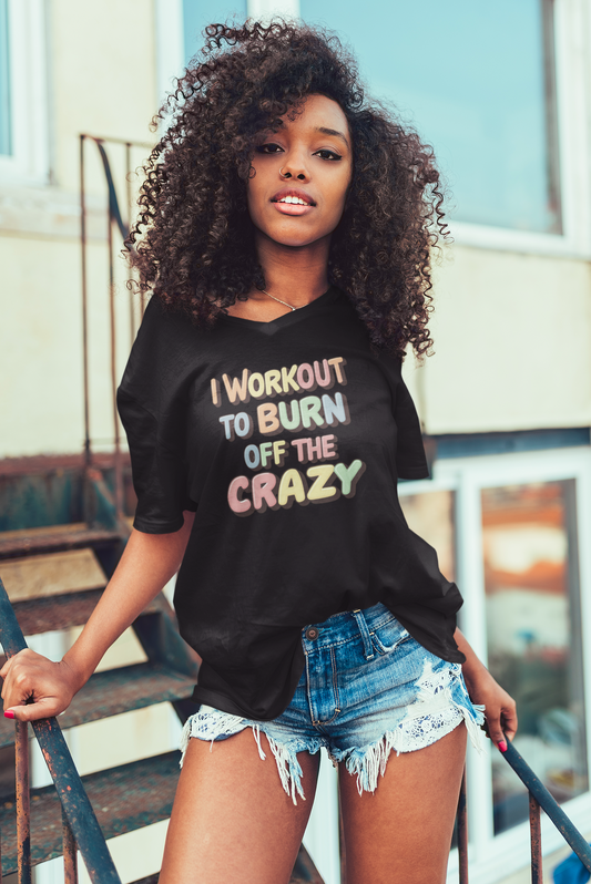 I workout to Burn off the crazy Unisex Classic Crew T-Shirt | Unfiltered