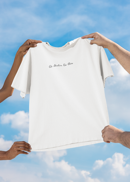 Solo Adventures Epic Stories Unisex Oversized Terry Cotton Tee - Unfiltered