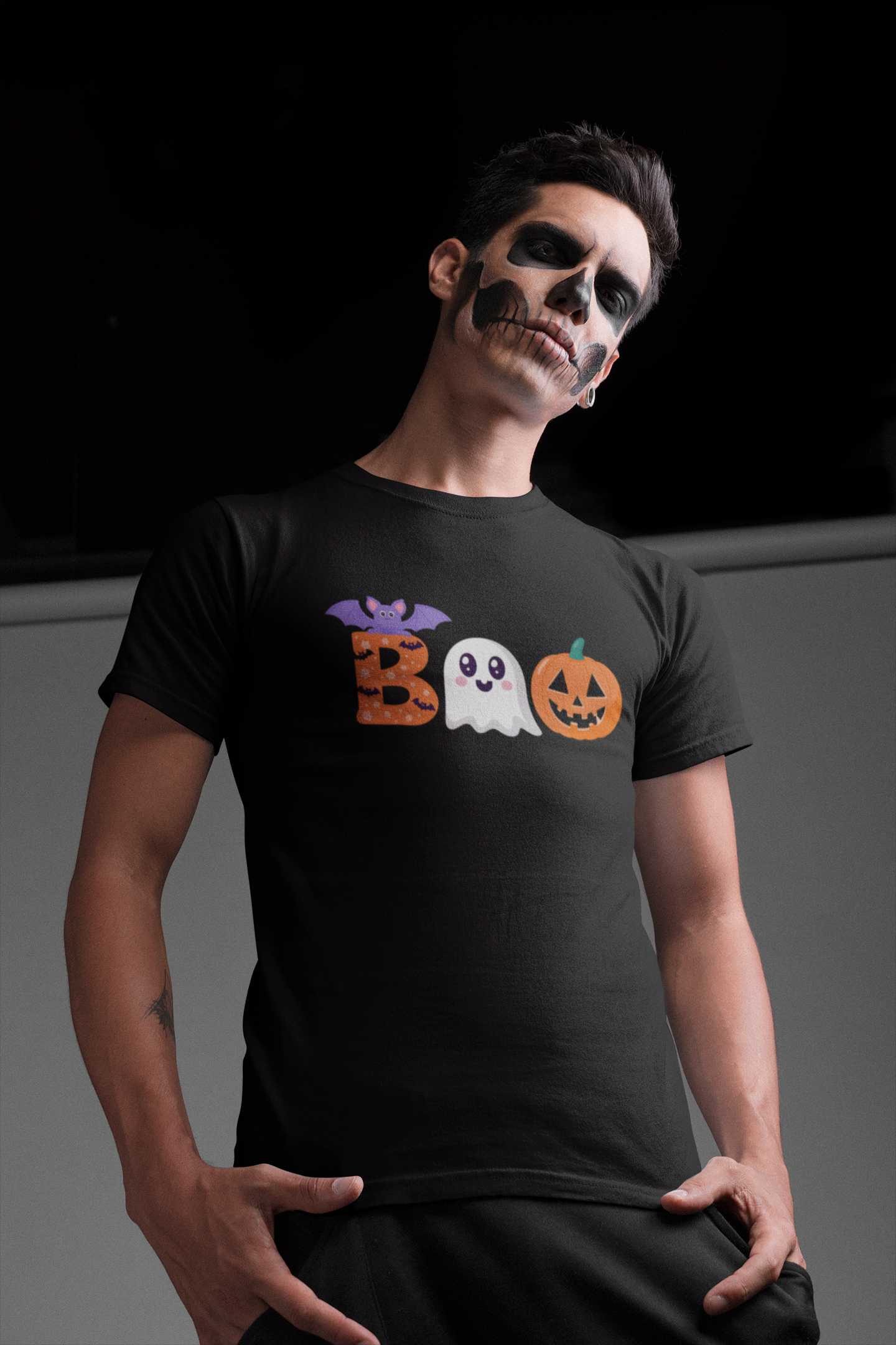 BOO Halloween Unisex Design with Purple bats| Unfiltered