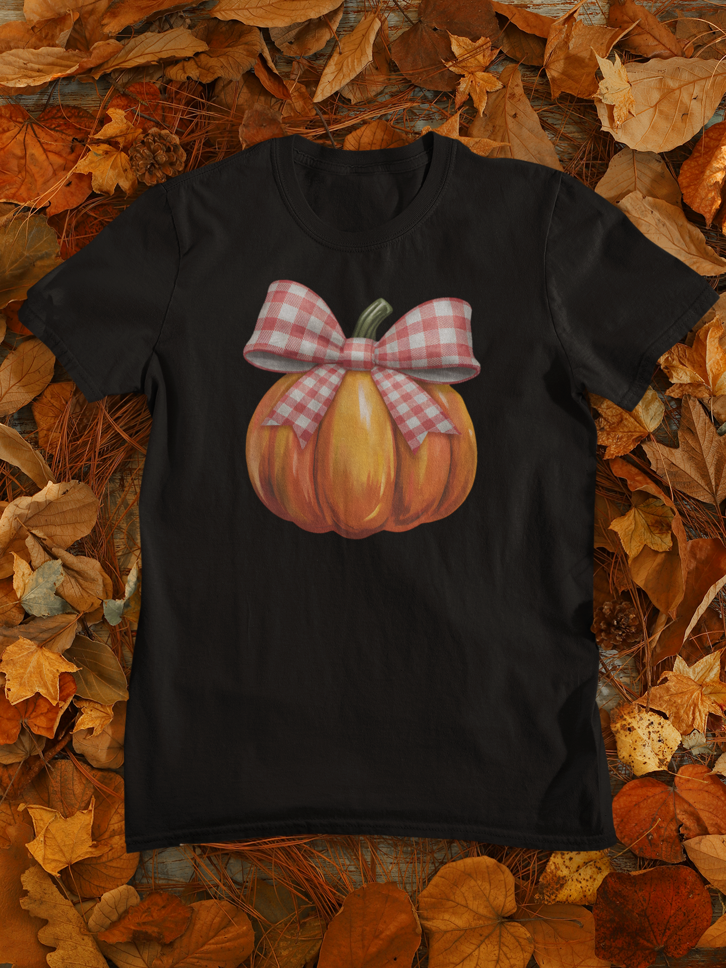 Pumpkin Halloween Gingham T-shirt for women | Unfiltered