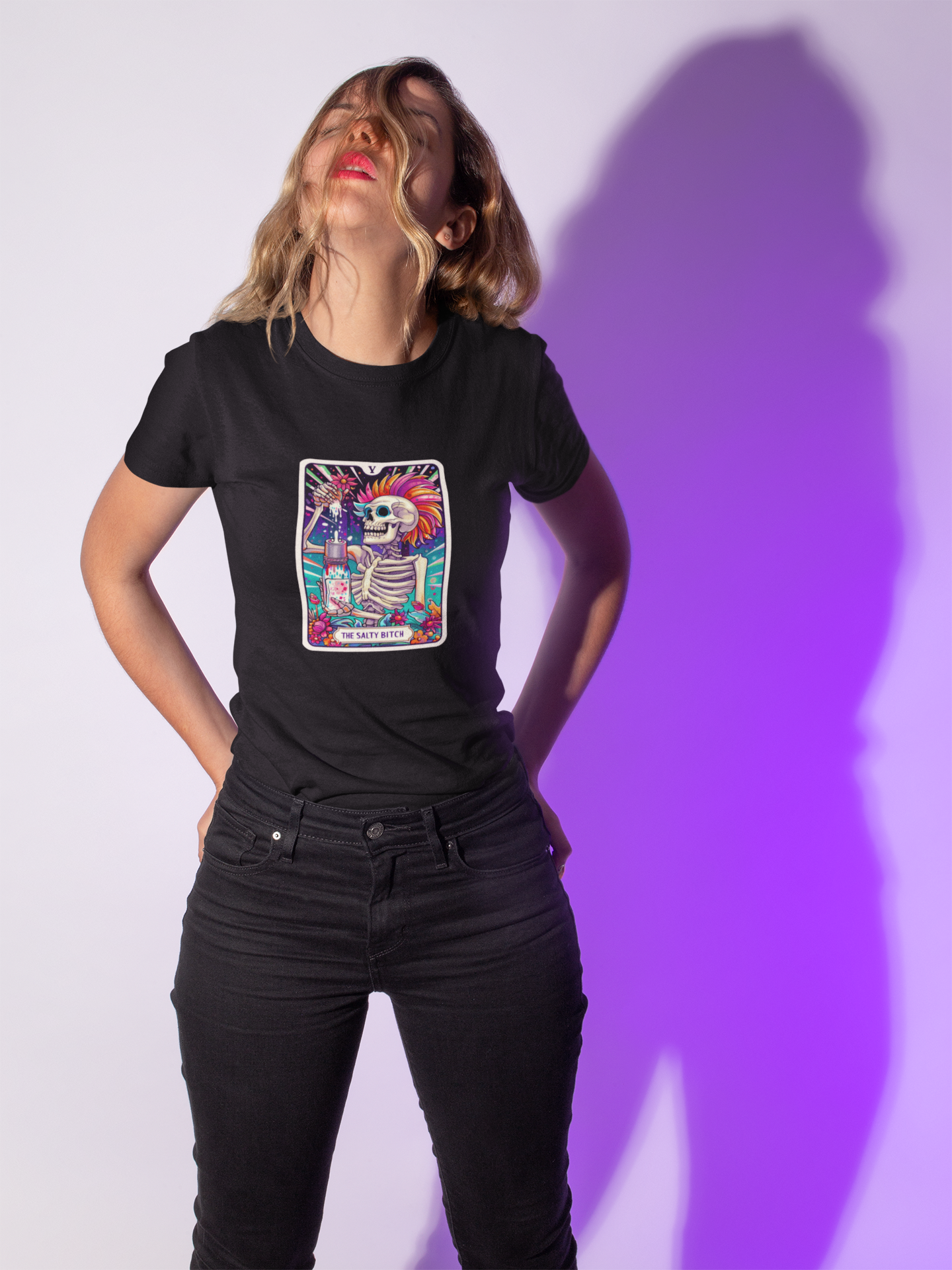 The Salty Bitch Tarot Card T-shirt for Women| Unfiltered