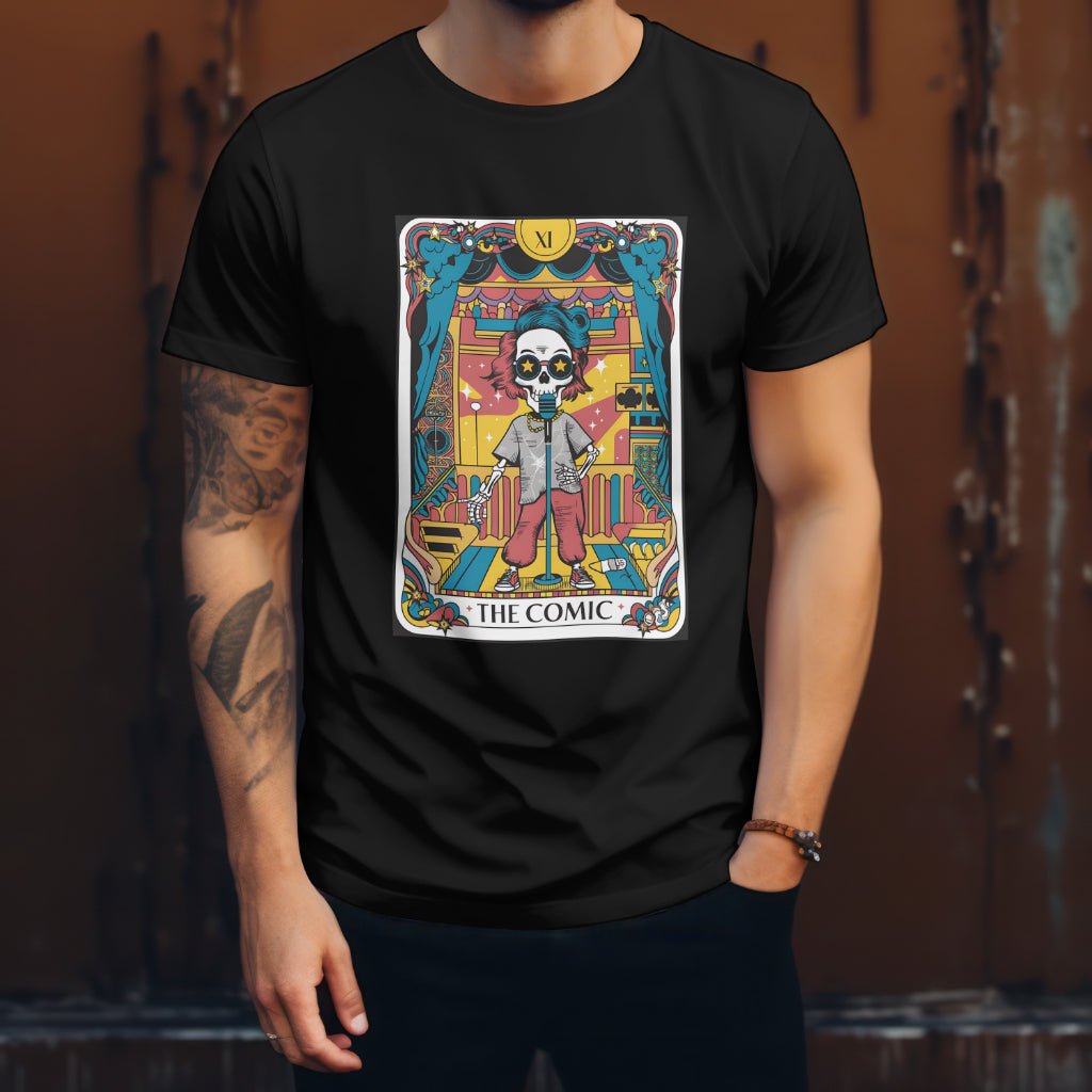 The Comic Skeleton Tarot Design Unisex T-Shirt| Unfiltered