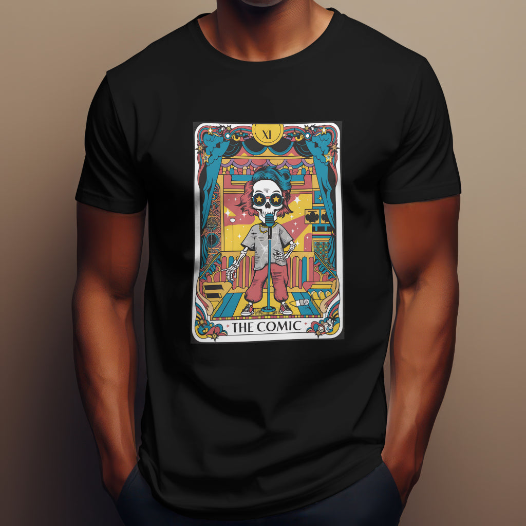 The Comic Skeleton Tarot Design Unisex T-Shirt| Unfiltered