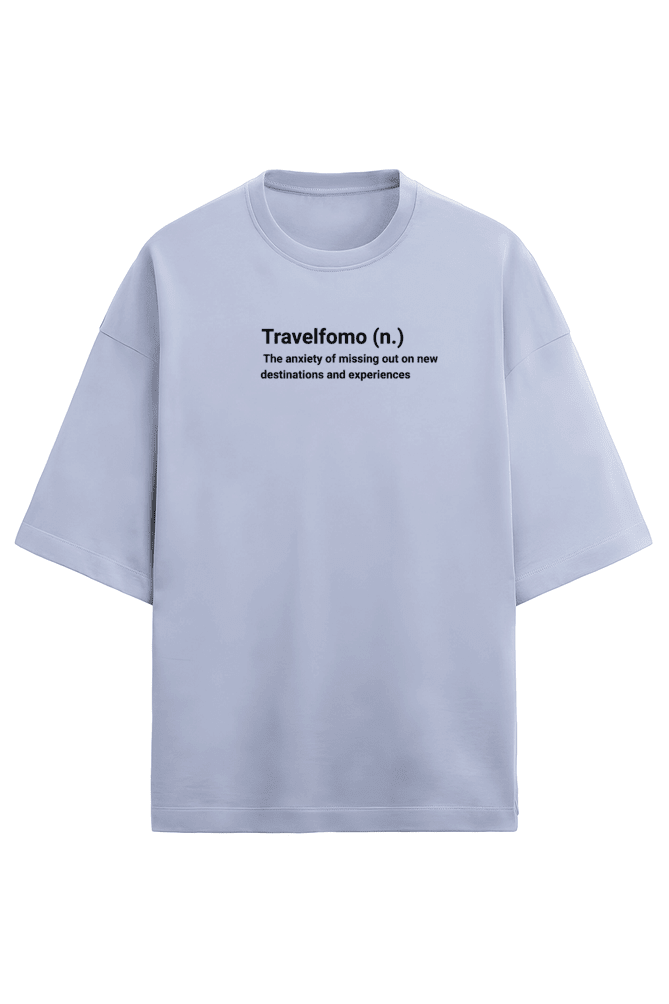 Travelfomo Unisex Terry Cotton Oversized Tee - Unfiltered
