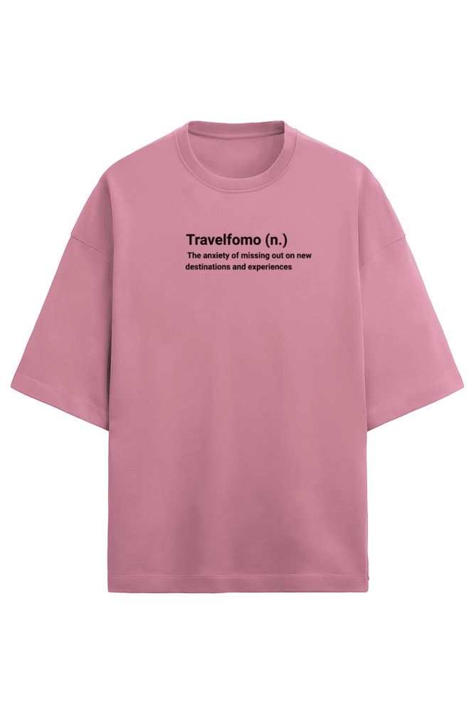 Travelfomo Unisex Terry Cotton Oversized Tee - Unfiltered