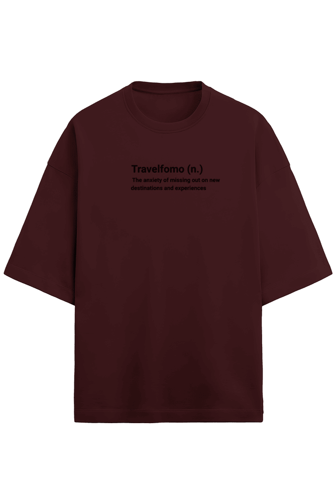Travelfomo Unisex Terry Cotton Oversized Tee - Unfiltered