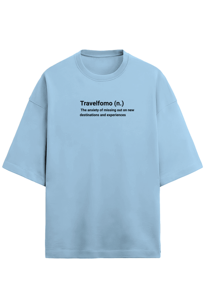 Travelfomo Unisex Terry Cotton Oversized Tee - Unfiltered