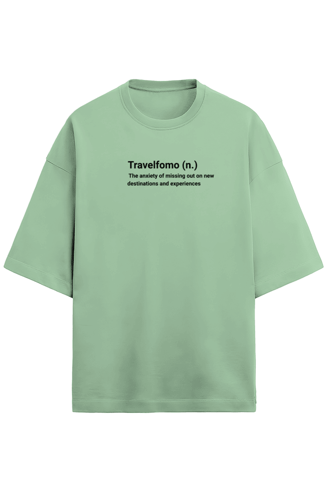Travelfomo Unisex Terry Cotton Oversized Tee - Unfiltered